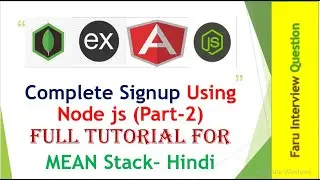 Mini-Project In Mean Stack (Nodejs + Angular + Express + MongoDB + CSS + HTML) Tutorial Hindi Part-7