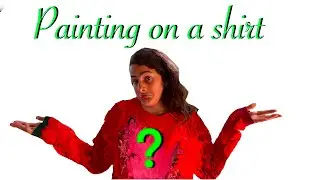 Painting on a long sleeve shirt