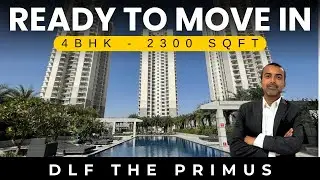 2300 SQFT | DLF THE PRIMUS 4BHK, 3 side open flat  | SEC 82 NEW GURGAON | WELL CONNECTED TO NH8 #dlf