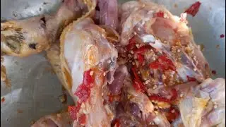 Village-Style Grilled Chicken by the Lotus Pond | Traditional Cambodian BBQ