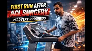 #day97 First Run After ACL Surgery | Recovery to Running 💪 #shortvideo #minivlog