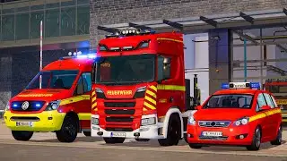 【Emergency Call 112】S&ouml;hrewald Fire Chief & Swap Body Vehicle On Duty &ndash; 40 Minutes Emergency | 4K