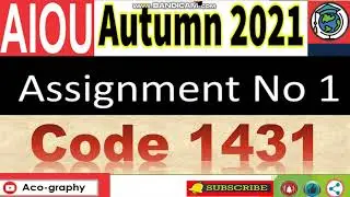AIOU Code 1431 Solved Asignment No.1 Autumn 2021 || Basics Of ICT (English) || Level: Bachelor/BA