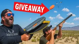 1000 Subscriber Giveaway! Claymore Clay Pigeon Launcher + Epic Shotgun Fun!