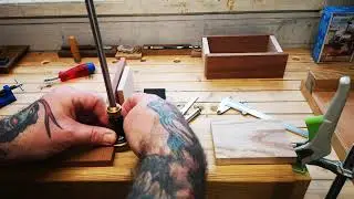 Dovetail joinery - tail and pin board initial layout.