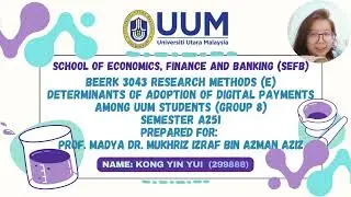 BEERK3043 RESEARCH METHODS (E) GROUP 8 INDIVIDUALS ASSIGNMENT
