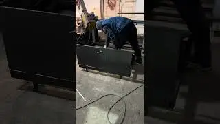 Double-door hatch for easy cellar and basement access &ndash; Outdoor trapdoor made of steel checker plate
