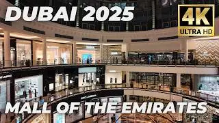 Dubai [4K] Mall of the Emirates Walking Tour Mix 2025 🇦🇪 | Luxury Shopping
