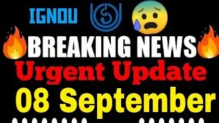 (Breaking News) IGNOU FAKE⚠️ NEWS BE AWARE 😰 | IGNOU 2024