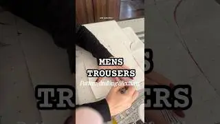 Pattern drafting *Men&rsquo;s Trousers* for DIY gifts 🎁