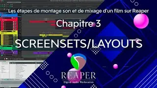 #12 Montage son et mixage d'un film sur REAPER #3. SCREENSETS/LAYOUTS
