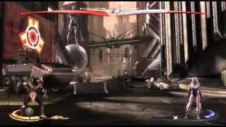 injustice gods among us first fight stick using online