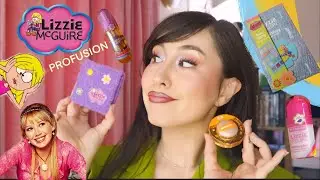 NEW Lizzie McGuire x @profusionco Collection! Swatches+ Tutorial! Nostoglic Y2K Makeup! Drugstore