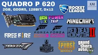 QUADRO P 620 [2GB, GDDR5, 128BIT, Dx12 ] GAMEPLAY2023, BENCHMARK, GTA5, PUBG, RDR2, FORZAHORIZON,...