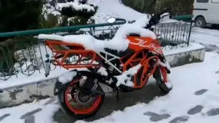 will Dike Start In Such Weather |Duke 390 Cold Start #shorts #duke390 #ktm