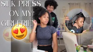 GIVING MY GIRLFRIEND A SILK PRESS GONE WRONG