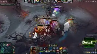 Arteezy загнанный в угол соло делает RAMPAGE
