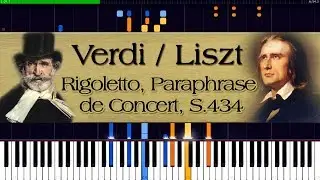 Verdi / Liszt - Rigoletto, Paraphrase de Concert, S.434 | Piano Tutorial