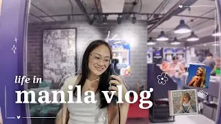 day in my life | record store finds, bgc date, new books & unboxing painting supplies ♡
