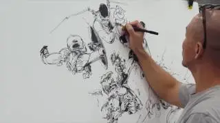 Live Drawing at Fandom Fest 2016: Master Kin Jung Gi