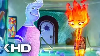 Elemental Ember Meets Wades Family On Dinner Movie Clip | 2023  Disney Pixer