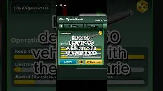 Roblox War Tycoon how to destroy 50 vehicles with a submarine