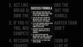 success formula #mindblowing #motivation #foryou