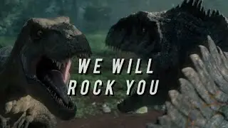 Jurassic World Camp Cretaceous & Chaos Theory | We will rock you | Video Music 