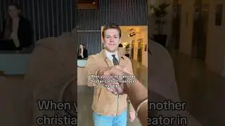 When you run into another Christian content creator in the wild