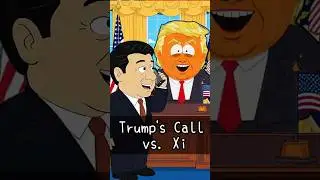Trump's Call vs Xi #funny #comedy #cartoon #jokes #animation