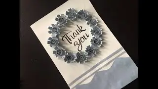 How to make a Thank You Card || DIY Homemade Card