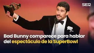 Bad Bunny comparece para hablar del espect&aacute;culo de la SuperBowl (05/02/2026)