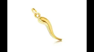 Schmuck - Strahlender 14K Anh&auml;nger - sch&ouml;ner 3D Stern