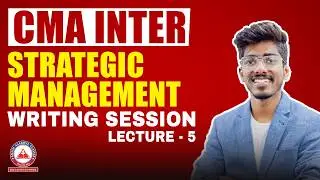 CMA Inter Dec 25 Vishwas Series | Strategic Management Session 5 | Success Batch 8