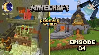 Minecraft Forever World | Episode 04 &ndash; Iron Farm & Blacksmith House Build!