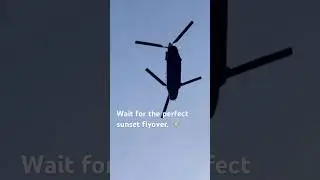 CH-47 Chinook✨Silhouette. #chinook #sunset #nature