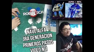 CRAFT ART EDU CREANDO A MANO, ROBOTECH PRIMEROS PASOS ALFA NAVE TERCERA GENERACION Y MAS