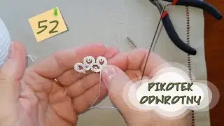 #52 #pikotek odwrotny #Frywolitka Igłowa #NeedleTatting#