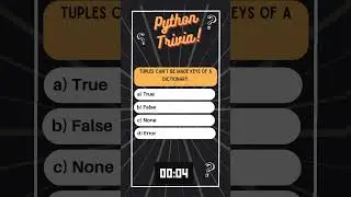 Python Trivia   Tuple 27 #coding #python #techcommunity #shorts #trending #viral #datascience