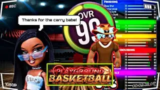 Carrying My Girlfriend in Playground Basketball | ROBLOX