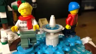 LEGO 40416 - ICE SKATING RINK #speedbuild #stopmotion step-by-step build