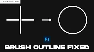 Photoshop Brush Outline Disappeared Solved