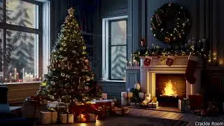 Candlelit Fireplace Sounds for a Calm Night | Slow Burning Logs