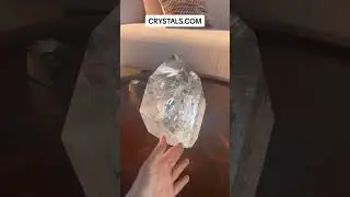 14 pound crystal! Massive clear quartz crystal from Brazil 💎✨ avaialble in out shop #toolsforeveryda