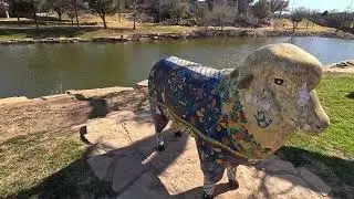 San Angelo, Texas Riverwalk across from Visitor's Center