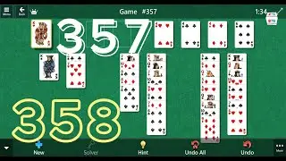 Solving Microsoft Solitaire FreeCell No. 357 & 358 - Expert Strategies