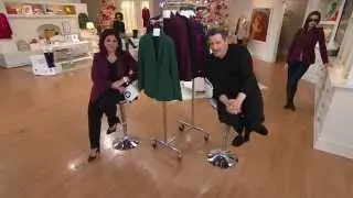 Isaac Mizrahi Live! 24/7 Stretch Hacking Jacket with Antonella Nester