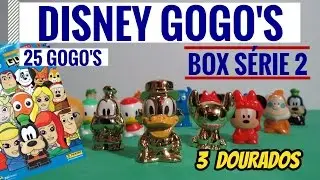 Abrindo BOX DISNEY GOGOS Serie 2 - 3 GOGO'S DOURADOS - 25 Gogos e 100 Cromos - Lançamento - Novidade