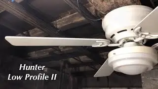 Hunter Low Profile II Ceiling Fan 52&rdquo; (White Blades)(LP Light)(iMovie Edition)