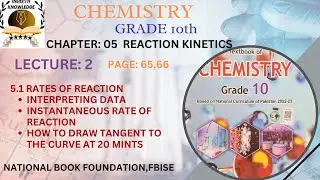 LEC:2|INTERPRETING DATA &RATE OF REACTION GRAPH|UNIT5|REACTION KINETICS|CHEMISTRY|GRADE:10|FBISE|NBF